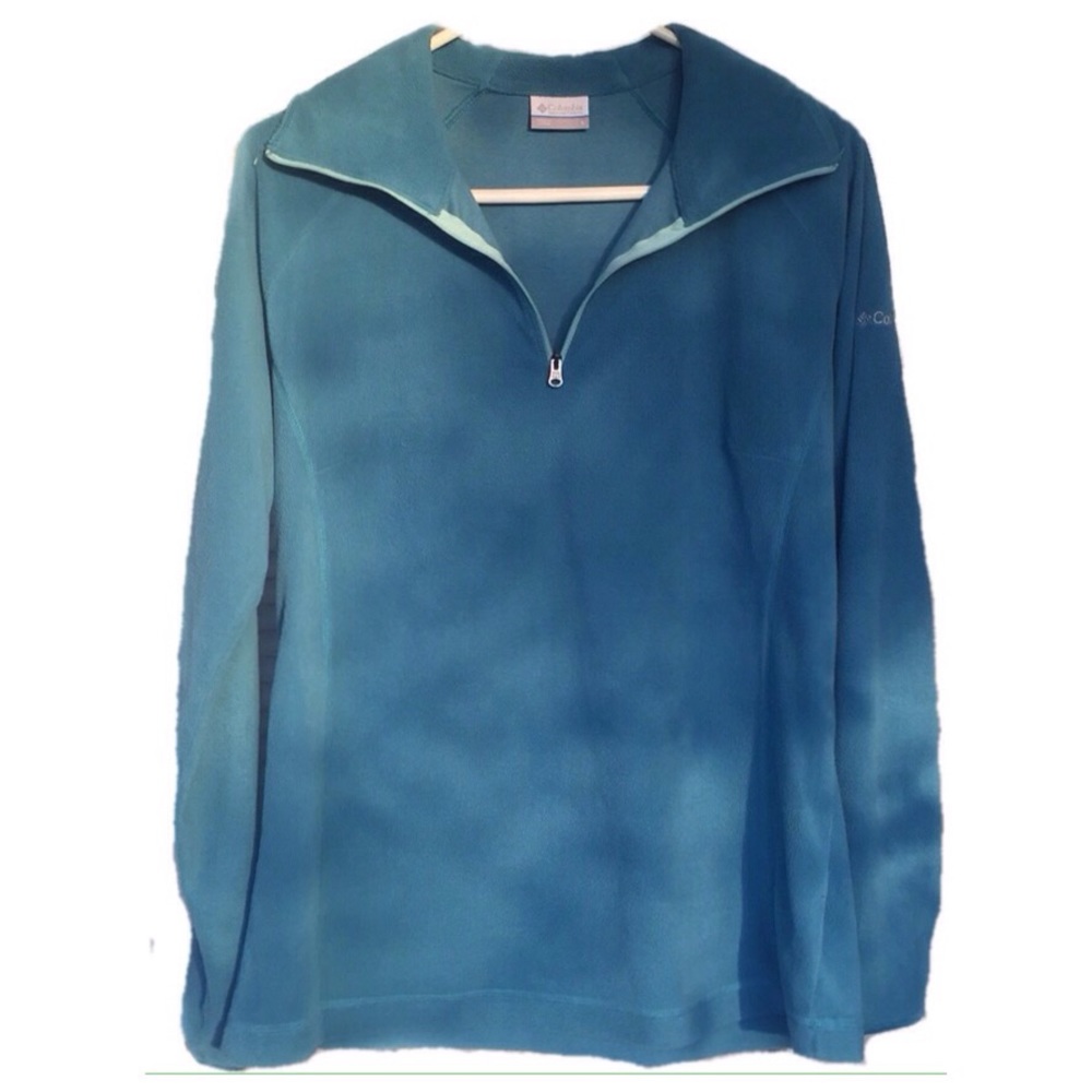 NWOT Columbia Teal Pullover Half ZIP